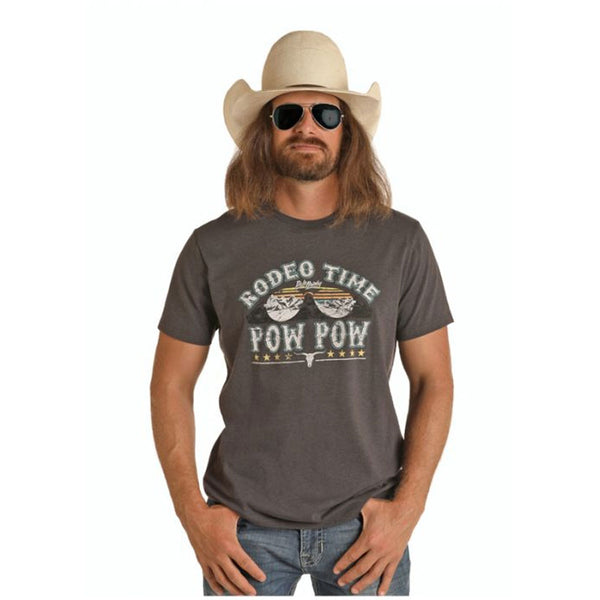 P9-7409 Rock & Roll Denim Mens Dale Brisby Rodeo Time Graphic Tee