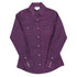 PSWSOSRZ2N_M Panhandle Women's Stretch Poplin Long Sleeve Western Snap Shirt - Solid Maroon