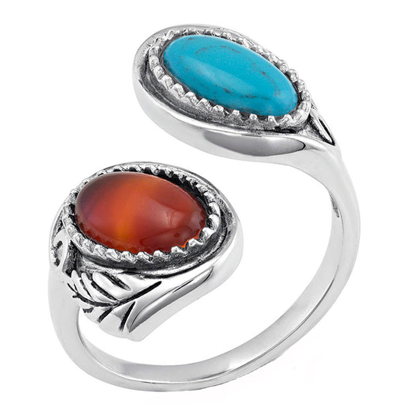 RG4738 Montana Silversmiths Earth and Sky Open Ring
