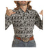 RRMSOSRZ0L Rock & Roll Men's Dale Brisby Long Sleeve Print Western Snap Shirt