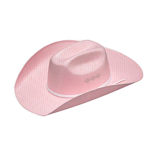 T7130030 Twister Kids Pink Western Cowgirl Hat Sizes L and XL