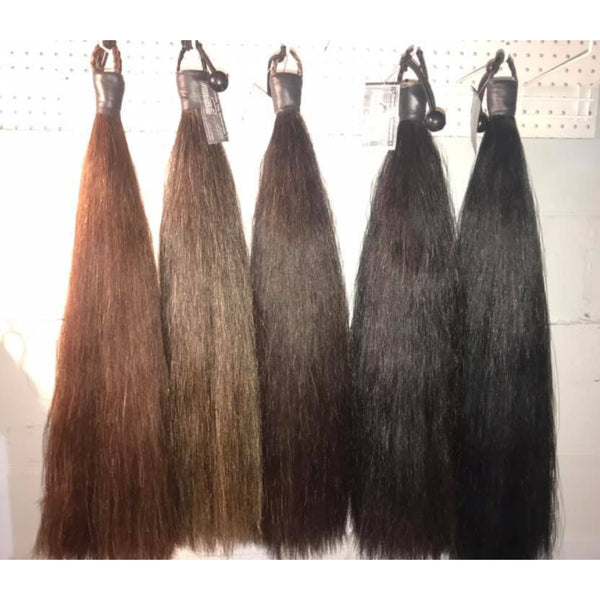 Adjustable Weighted Fake Horse Show Tails from AJ Tail Extensions