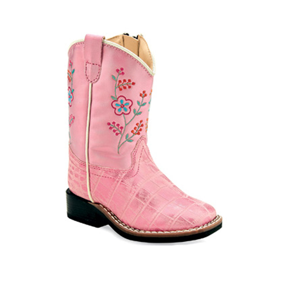 Pink Cowboy Boots For Toddler Girl VB1078 Old West Toddler Pink