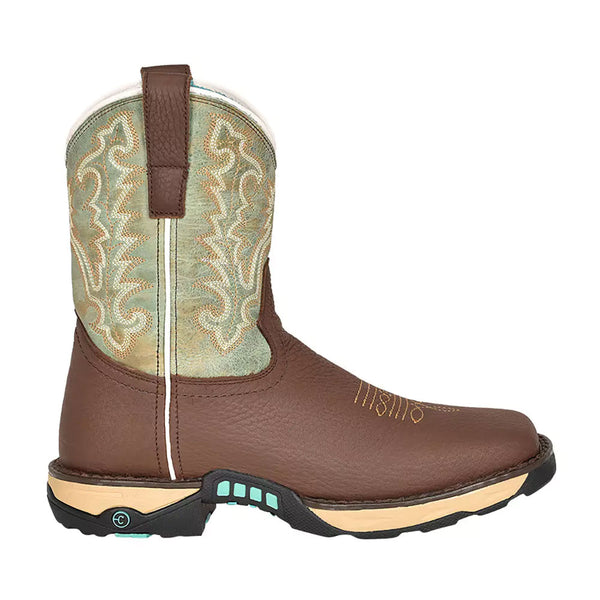 W5002 Corral Ladies Chocolate with Mint Hydro Resist Work Western Boots