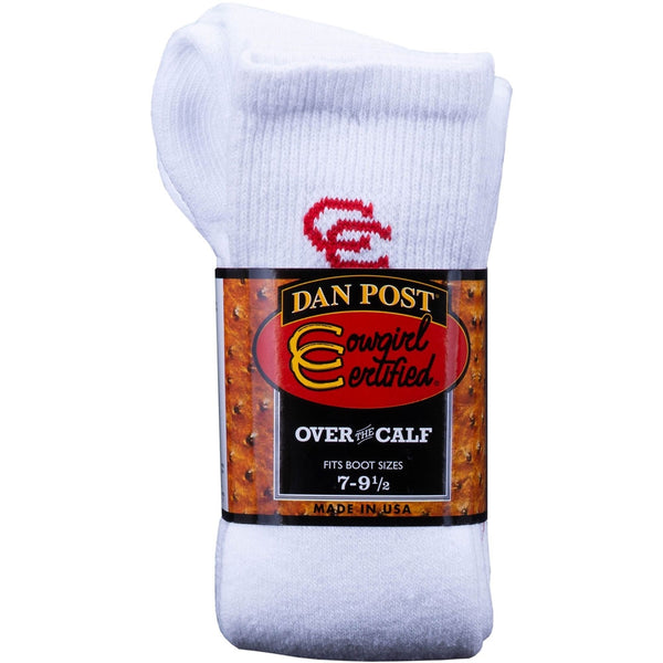 DPCGC Dan Post Women's Cowgirl Certified Over the Calf Boot Socks 2-Pack