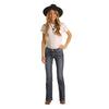 G5-2721 Rock & Roll Cowgirl Girl's Medium Wash Boot Cut Jeans