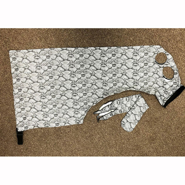 Spandex Full Horse Print Hoods - Full Zippered