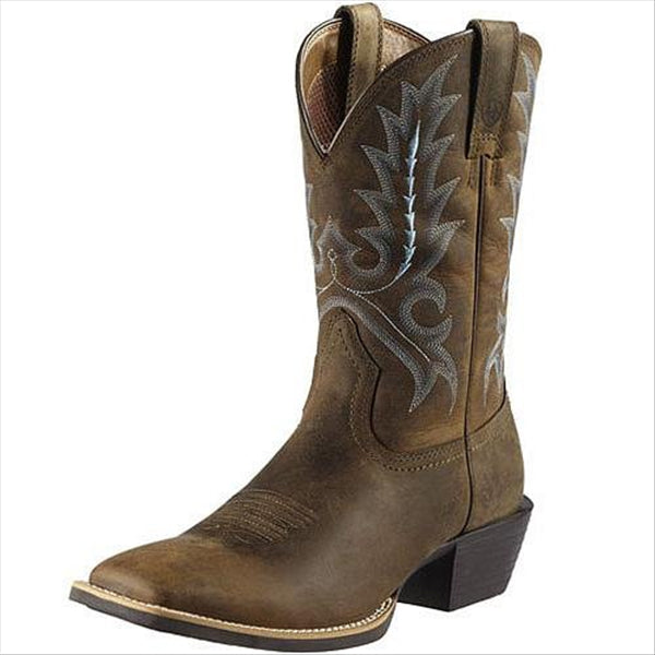 10011801 Ariat Mens Sport Outfitter Cowboy Boot - Distressed Brown