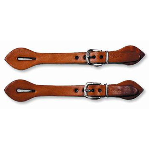 0795-0004 Circle Y Youth/Ladies Leather Spur Straps Regular Oil