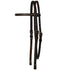0125-5201 Circle Y 5/8" Spot Accents Browband Headstall - Walnut