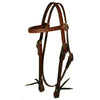 0100-6901 Circle Y 3/4 Inch Daisetta Border Tooled Browband Headstall