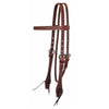 7148 Reinsman Classic Smooth Rosewood Leather Browband Headstall
