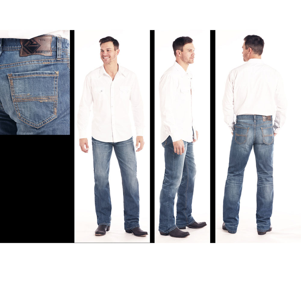 M0S2347 Rock & Roll Denim Men's Double Barrel Reflex Straight Leg Jeans