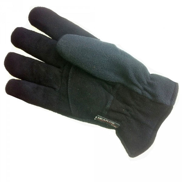 4205 Tuffmate Adult Heatlock Fleece Winter Gloves  - Black