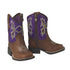Ariat Lil' Stomper Toddler Tombstone Western Cowboy Boot Brown & Purple