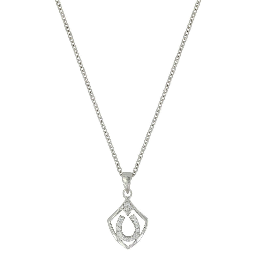 NC3614 Montana Silversmiths Shielded in Horseshoes Necklace