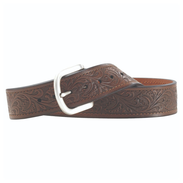 A10008932 Ariat Men's Holden Tooled Leather Western Belt - Brown