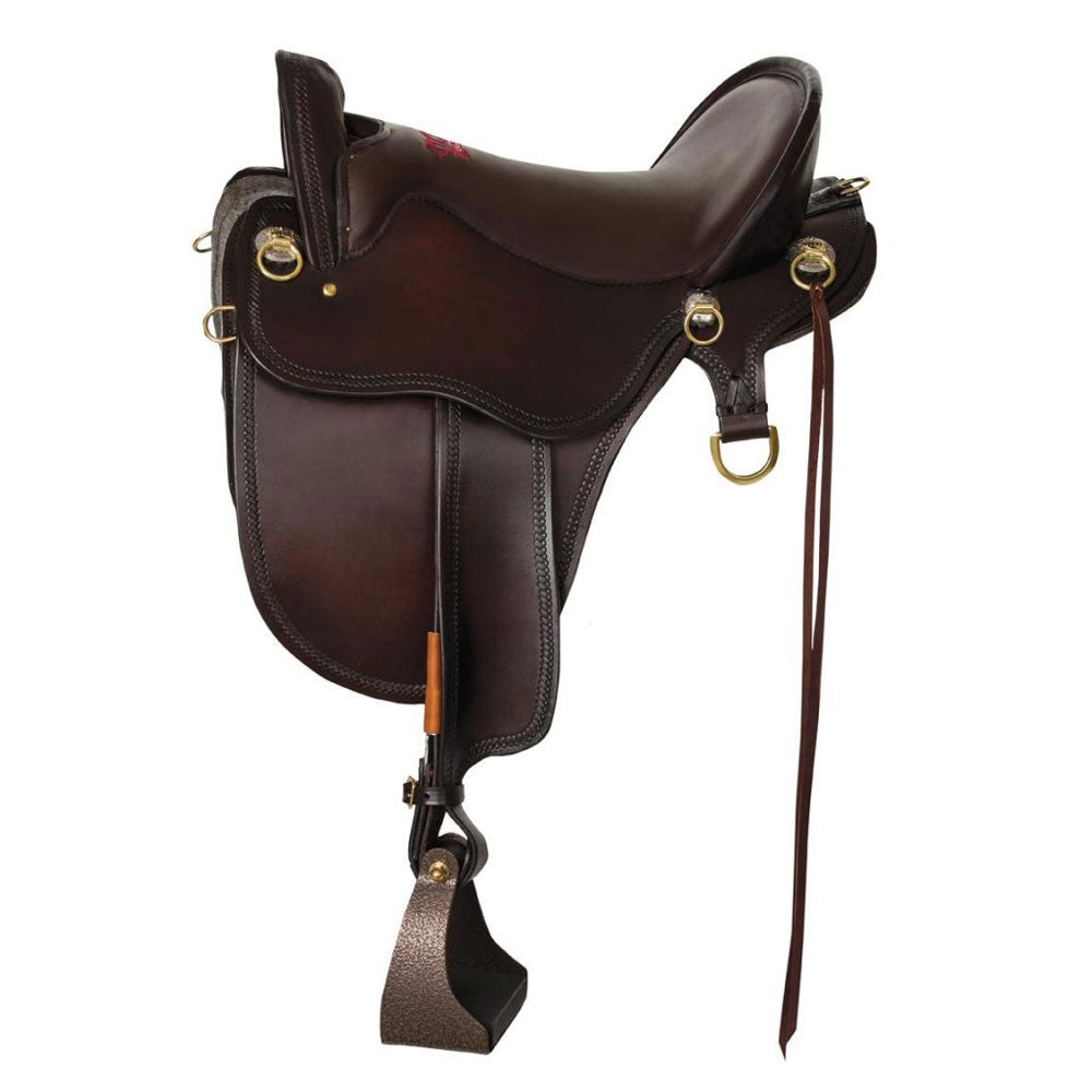 T46-621-5153-12 Tucker River Plantation Trail Saddle 16.5 Inch Wide Tree Brown
