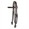 0125-6701 Circle Y Antique Copper 5/8 Inch Browband Headstall - Walnut