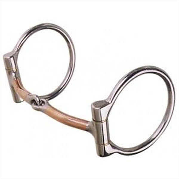 225 Reinsman 3/8 Inch Smooth Copper Snaffle Bit - 5 Inch Mouth