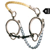 903 Reinsman Ring Combination Rope Nose Hackamore 5 Inch Mouth