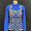 Wire Horse Royalty Blue Sequin Western Show Vest