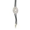 22820 Double S Adult Oval  with Texas Star & Horseshoe Bolo Tie