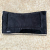 24670 Reinsman Black Contoured Square Pad Microsuede With Fleece