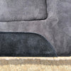 24670 Reinsman Black Contoured Square Pad Microsuede With Fleece