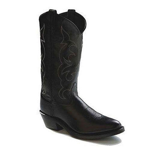 TBM3010 Old West Men's Pointed Toe Boots - Black