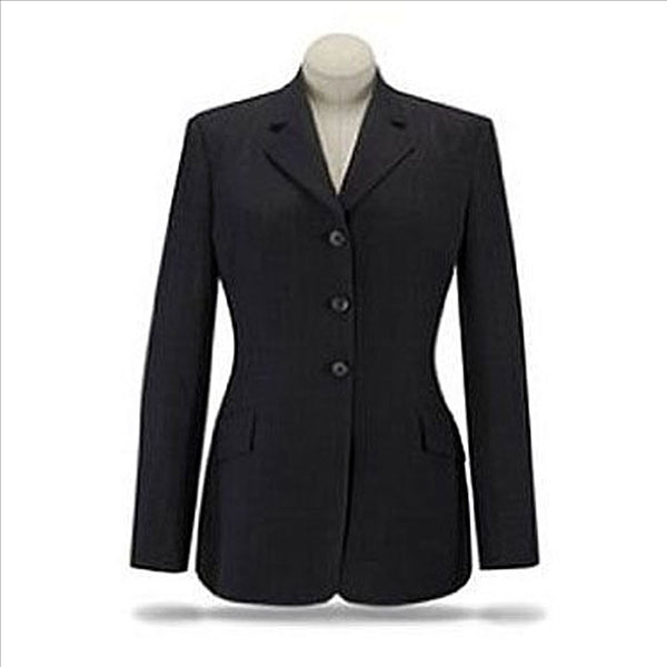 D8254 RJ Classics Ladies Essential Collection Show Coat Charcoal Grey Plaid