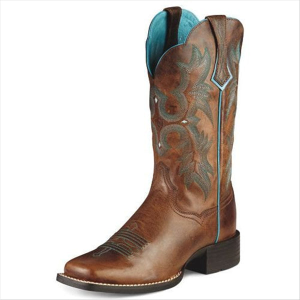 10008017 Ariat Women's Tombstone Western Cowboy Boot - Sassy Brown