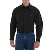 71105BK Wrangler Men's Black  Long Sleeve Western Snap Shirt