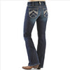 10014022 Ariat Women's REAL Riding Jeans - Whipstitch Ocean