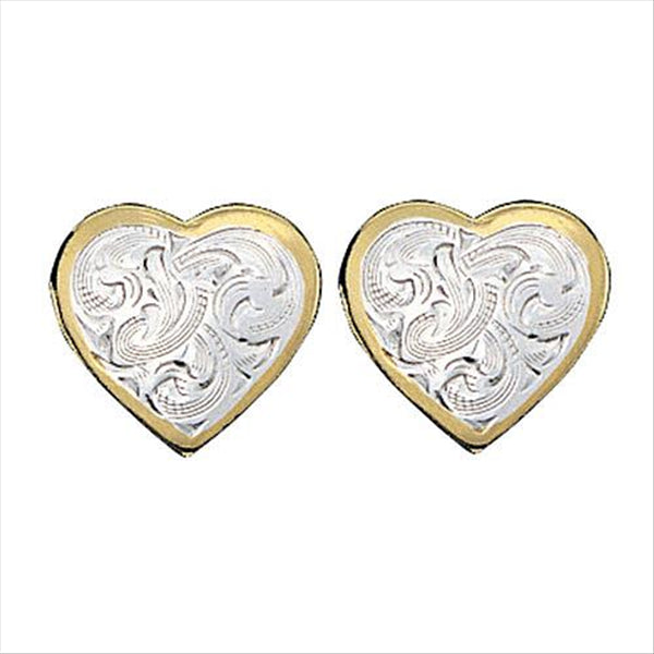 ER69G Classic Montana Heart Earrings Montana Silversmiths