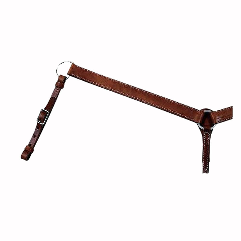 4281-0001 Circle Y 1 1/2 Inch Straight Plain Breast Collar - Walnut