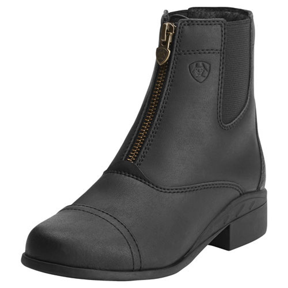 10015198 Ariat Youth Scout Zip Paddock Boots - Black
