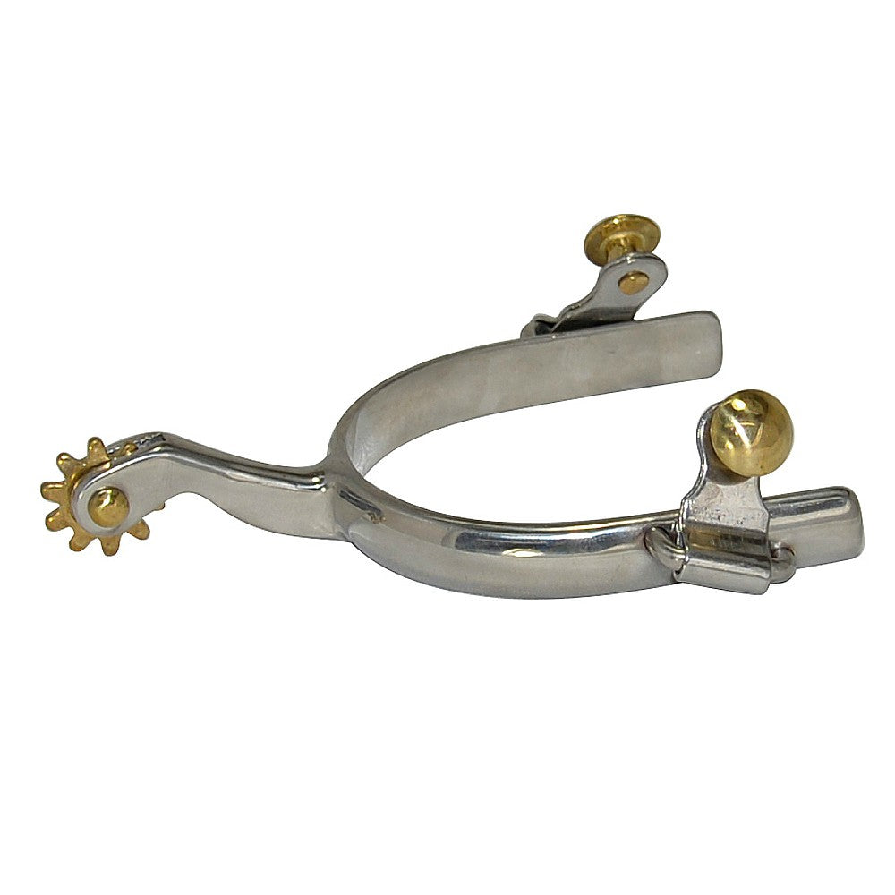 DR075 Reinsman Men's Roping Rowel Spur - 1 3/4 in