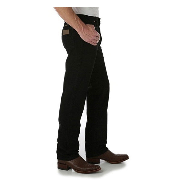 936WBK Wrangler Men's Cowboy Cut Slim Fit Jeans Shadow Black