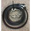 1171 Kathy's 1 Inch Leather Show Lead with Chain - Dark Oil