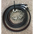 1171 Kathy's 1 Inch Leather Show Lead with Chain - Dark Oil