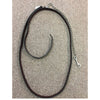 1171 Kathy's 1 Inch Leather Show Lead with Chain - Dark Oil