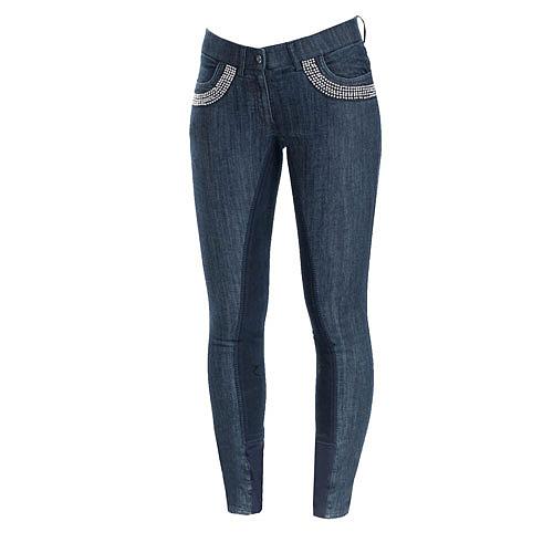 36213 Horze Women's Crescendo Petrina Full Seat Denim Breeches