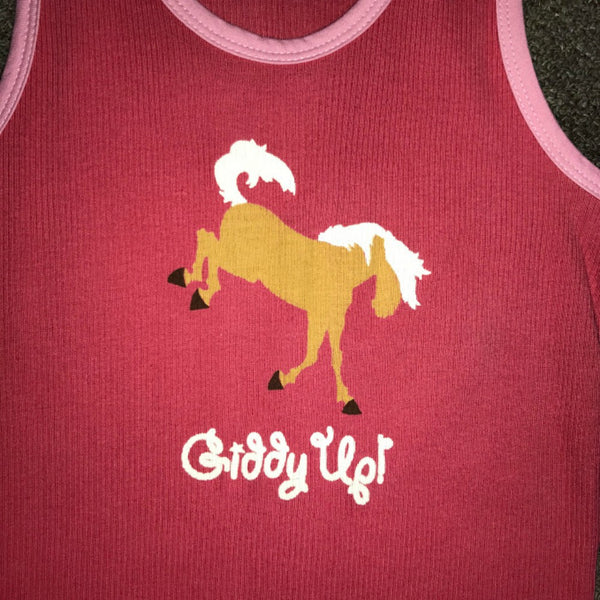 TT722 Lazy One Ladies GIDDY UP Tank Pink