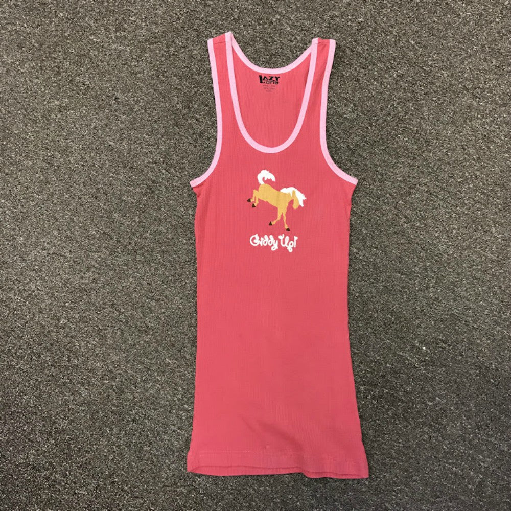 TT722 Lazy One Ladies GIDDY UP Tank Pink