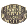 A603C Montana Silversmith Heritage The Right to Bear Arms Attitude Buckle