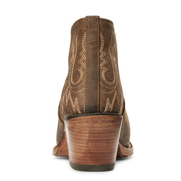 10027282 Ariat Women's Dixon Short Western Boot Weathered Brown