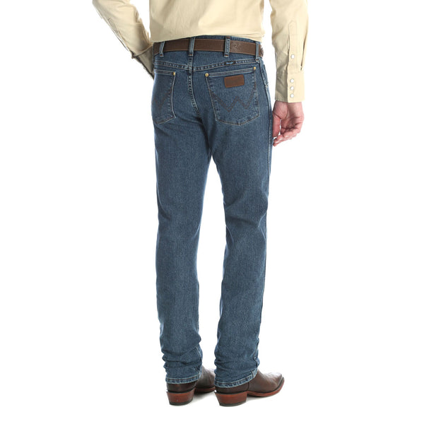 36MAVVS Wrangler Men's Slim Fit Premium Performance Cowboy Cut Jeans Vintage Stone
