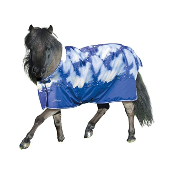 Shires Mini Highlander Turnout Waterproof Blanket with 200gm fill -  Midnight Sky