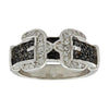 RG3569BK Montana Silversmiths Double Buckle Ring